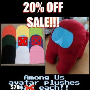 Among Us Game Avatar Plushes
